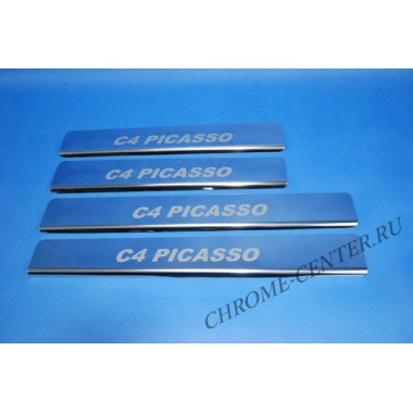 Накладки на пороги Citroen C4 PICASSO (2013-) бренд – Croni главное фото